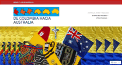 Desktop Screenshot of decolombiahaciaaustralia.com