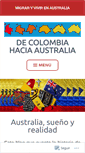 Mobile Screenshot of decolombiahaciaaustralia.com